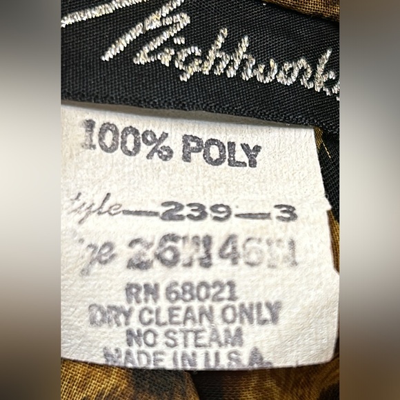 Vintage 90s Night works Surplice Cheetah print top cover up draped  Size 26W - Picture 6 of 17